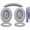 Silver, variant on SOULWIT Ear Pads Cushions + Headband + Silicone Earpads Cover Protector, Replacement Kit for Bose QuietComfort 35 QC35, QC35 ii Over-Ear Headphones - Black