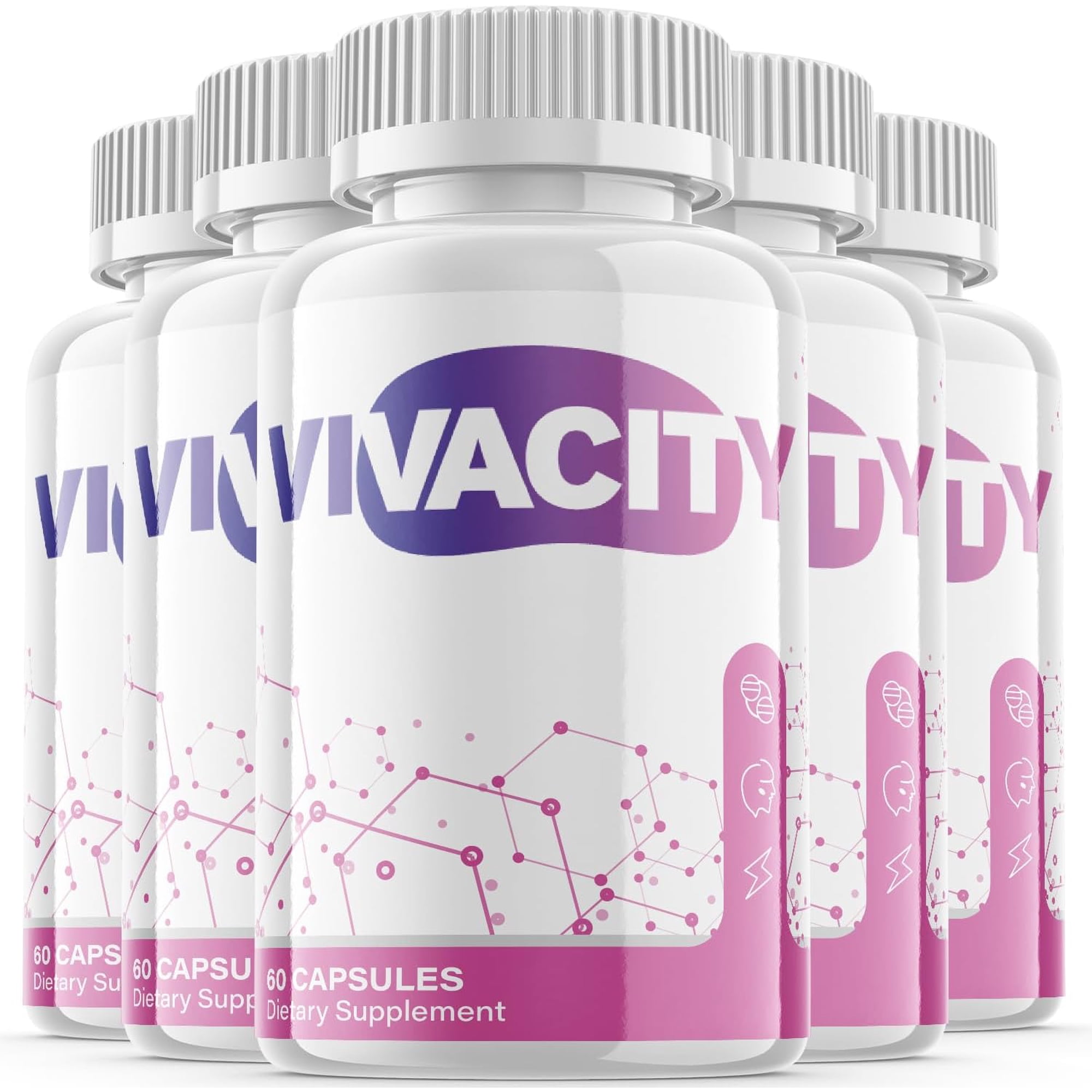 (5 Pack) Vivacity - Keto Weight Loss Formula - Energy & Focus Boosting Dietary Supplements for Weight Management & Metabolism - Advanced Fat Burn Raspberry Ketones Pills - 300 Capsules