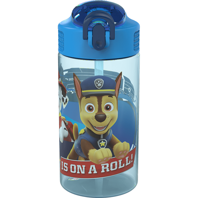 Paw Patrol ZAK! Blue & Yellow Genesis Flex Water Bottle With Straw, 18 Oz.