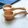 thumbnail image 4 of Magazine Solid Wood Scoop Short Handle Rice Scoop Japanese-style Kitchen Water Scoop Wooden Spoon Bath Sauna Wooden Bucket Spoon, 4 of 12