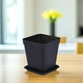 thumbnail image 4 of OATIPHO 3Sets Black Plant Pots with Drainage Holes and Stable High Foot Base, 4 of 6
