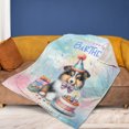 thumbnail image 4 of Happy Birthday Cute Puppy Collie with Cake Gifts Party Hat Cozy Fleece Blanket Collie Dog Lover Gifts Idea Warm Soft Throw Blanket - 00029, 4 of 5