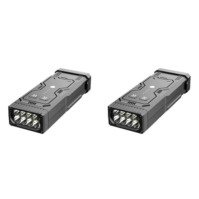 2PCS Rechargeable LED Flashlight Lumens Super Bright Tactical Flashlight, Portable Camping Light for Hiking, Emergencies & Power Outages, Waterproof Handheld Torch for Men & Women