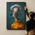 thumbnail image 6 of Sloughi Dog Chef Poster, Sloughi Dog Cooking Food Canvas Print for Restaurant Kitchen Decor, Kitchen Animal Picture Wall Decor, 6 of 6