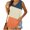 Orange tank tops, variant on Wycnly Tank Top for Women Summer Tops for Women Breathable Comfy Loose Fit Workout Tank Tee Fashion Color Patchwork Sleeveless Top Ladies Sleeveless Shirt