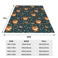 thumbnail image 3 of Vsdgher Cute plant fox Ultra-Soft Micro flannel Blanket Throw Blankets for Couch Sofa, Bed (4 sizes)-50"x40", 3 of 7