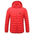 thumbnail image 2 of Dovford Hooded Puffer Jacket for Men - Water Resistant Bubble Coat for Men | Puffy Alternative Down Jacket 2024, 2 of 7