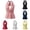 001-Pink, variant on Womens Tank Top Y2K Halter Neck Backless Ruched Crop Cami Top Slim Fit Summer Camisole