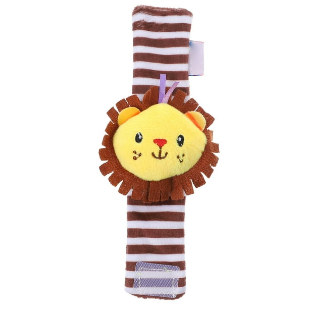 1 campana de muñeca para bebé, juguete de peluche con forma de león, juguete educativo.
