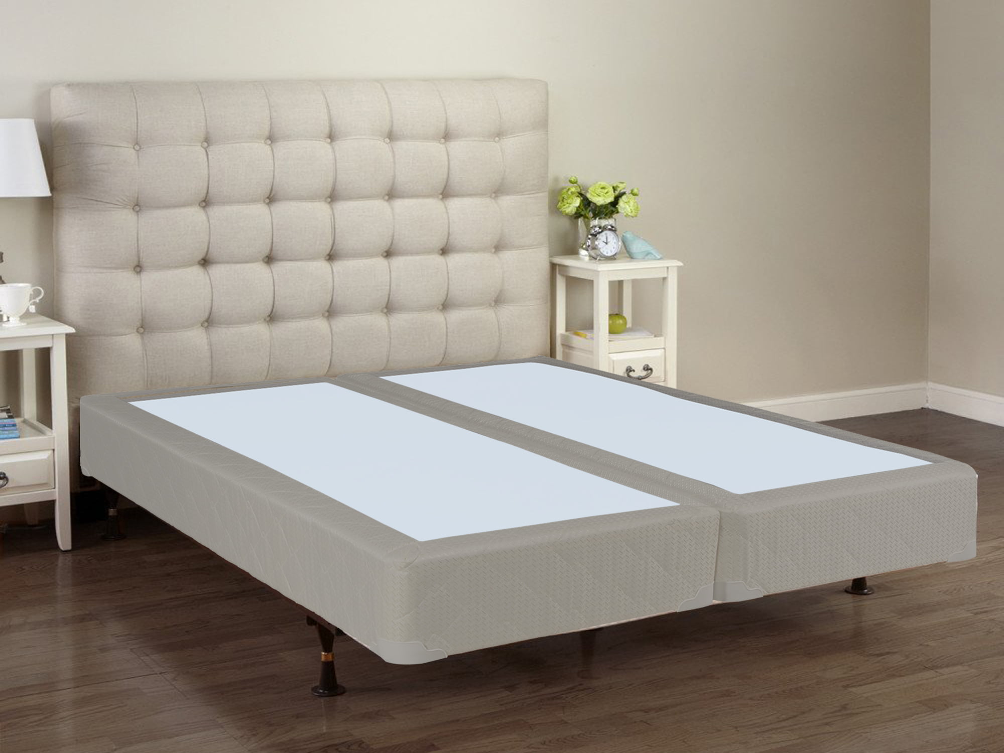 king bed with mattress and box spring
