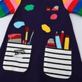 thumbnail image 4 of Robes d'École pour Enfants 2-8 Ans avec Poches Broderie Stylo Manches Longues Automne Style Preppy, 4 of 5