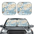 thumbnail image 2 of Xecao Animals Travel World Map for Foldable Car Sun Shades (2-Pack) offer sun protection with an easy-fold design for convenient windshield shading., 2 of 7