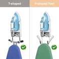 thumbnail image 5 of TSV Wall Mount Ironing Board Hanger, Electric Iron Holder, Ironing Board Storage Organizer Shelf With Removable Hooks, White, 5 of 7