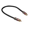 thumbnail image 2 of RCA único macho a hembra Cable de extensión Adaptador de audio Cables Cable Línea de alambre Reproductores de DVD TV 0.3m Methold  EL0614-00, 2 of 2