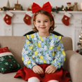 thumbnail image 2 of DISNIMO Lemon Floral Printed Pullover for Toddler Girl Long Sleeve Sweatshirt Casual T-Shirts Lightweight Pullover Sweatshirt for Fall Winter 3-4 Years, 2 of 7