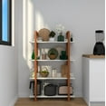 thumbnail image 3 of Resenkos Solid Wood Bookshelf, Mix Color Design, Home Decor, Shelving Unit, 47.24" Height, 3 of 6