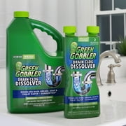 Green Gobbler Liquid Drain Clog Dissolver For Hair, Personal Care Wipes, Soap - Septic-Safe, Biodegradable - 31 oz