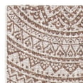 thumbnail image 4 of SAFAVIEH Courtyard Josiah Floral Medallion Indoor/Outdoor Runner, 2'3" x 8', Light Beige/Light Brown, 4 of 6