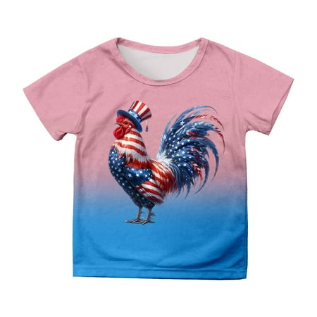 

Toddler Independence Day Boys Girls Prints Short Sleeve Prints T Shirt Tops Clothes Youth Long Sleeve T Shirt Kid Long Sleeve Undershirt Girl Undershirts Long Sleeve Birthday Girl Shirt 7 Camisole for