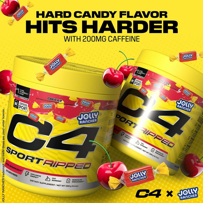 Cellucor C4 Sport Ripped Pre-Workout Powder Jolly Rancher Cherry