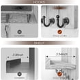 thumbnail image 4 of czcpp-Decorative Key and Mail Holder for Wall - Modern Key Hooks with Shelf and Mail Organizer Wall Mount for Frmhouse House Decor - Stylish Apartment Essentials (Light Gray), 4 of 4