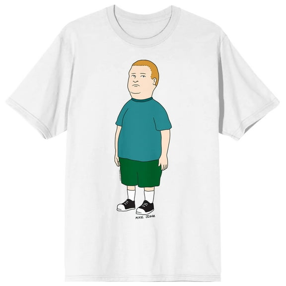 King Of The Hill Bobby Hill Crew Neck Short Sleeve Men's White T-shirt-Medium