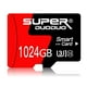thumbnail image 1 of Tarjeta TF/Micro SD de 1024 GB (1 TB), velocidad Clase 10, U3, V30, UHS-I, apta para smartphones, cámaras, dashcams y grabadoras portátiles, 1 of 7