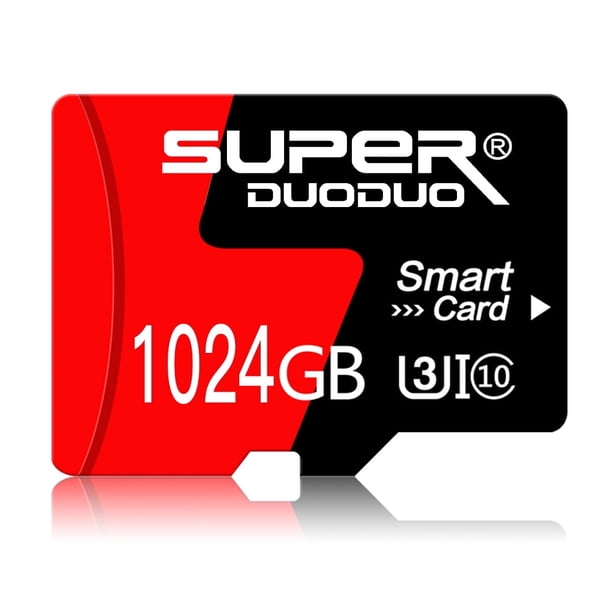 Tarjeta TF/Micro SD de 1024 GB (1 TB), velocidad Clase 10, U3, V30, UHS-I, apta para smartphones, cámaras, dashcams y grabadoras portátiles