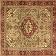 thumbnail image 1 of Ahgly Company Indoor Square Persian Brown Traditional Area Rugs, 5' Square, 1 of 4