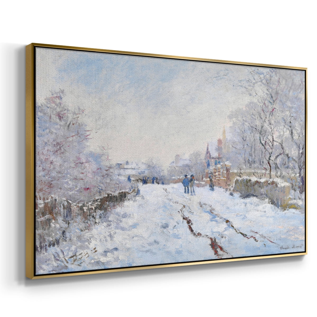 Vintage Landscape-CCXCV By Wexford Home Framed in Gold Wood Gallery Wrapped Canvas 25 in. x 37 in.