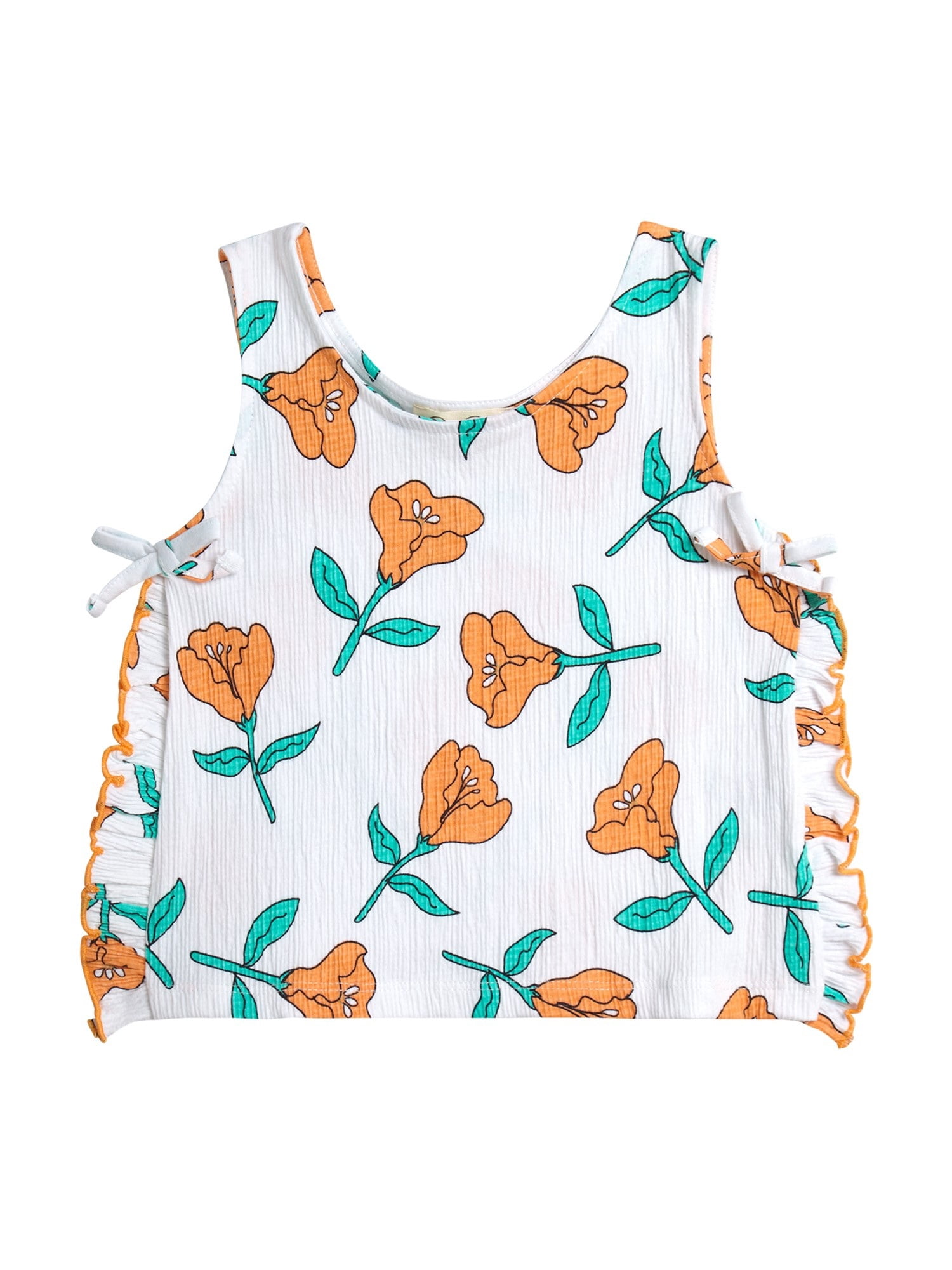 Jessica Simpson Toddler Girls' Ruffle Tank Top and Shorts Set, 2-Piece, Sizes 12M-24M