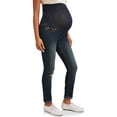 thumbnail image 2 of Maternity Oh! Mamma Skinny Jean with Full Panel and Distressing (Available in Plus Sizes), 2 of 6