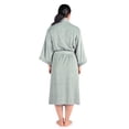 thumbnail image 2 of TexereSilk Women's Luxury Terry Cloth Bathrobe - Soft Modal & Organic Cotton (Lily Green, Small/Medium), 2 of 5