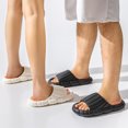 thumbnail image 4 of WILLBEST Robe and Slippers Set Women Men and Women Slippers Bathroom Home Slippers Solid Color Flat Bottom Home Sandals, 4 of 5