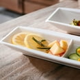 thumbnail image 4 of MALACASA, Series Blance, Porcelain Dinner Set with 11" Rectangular Plate and 13.25" Rectangular Plate Serving Platters Tray, Set of 2, 4 of 8