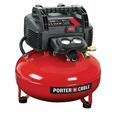 Porter-Cable C2002-ECOM 0.8 HP Oil-Free Pancake Air Compressor 6 gal