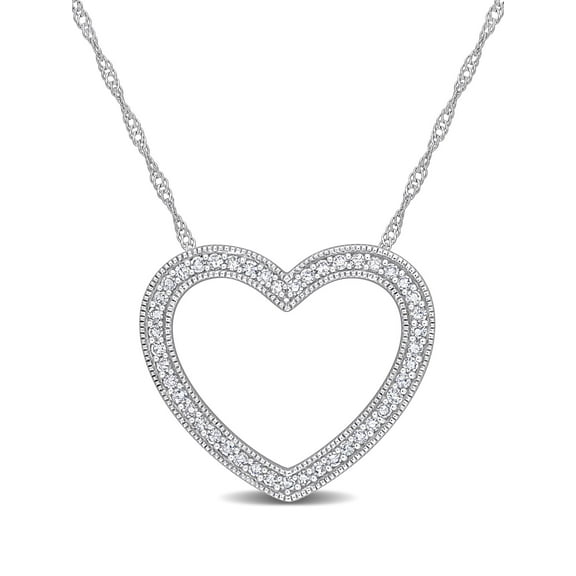 Everly Women's .25CT TW Diamond 14k White Gold Pendant