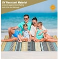 thumbnail image 4 of Waterproof Outdoor Rug Modern Patio Plastic Straw, Stain-Resistant Reversible RV Mat, Geometric Indoor Outdoor Carpet for Patio Camping Backyard Deck Garden, 4 of 9