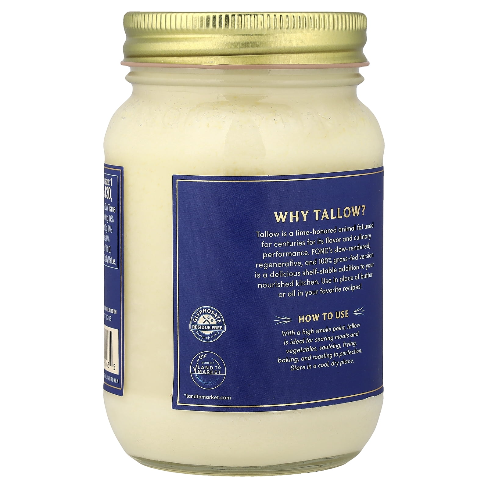 Fond Pure & Unflavored Beef Tallow 14 oz