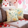 thumbnail image 3 of Lavish Cover 20x20 Inch Blue Daisy Home Pillow Cover, Warm Home Decorative Cushion Case for Sofa Bedroom, No Insert, 3 of 8