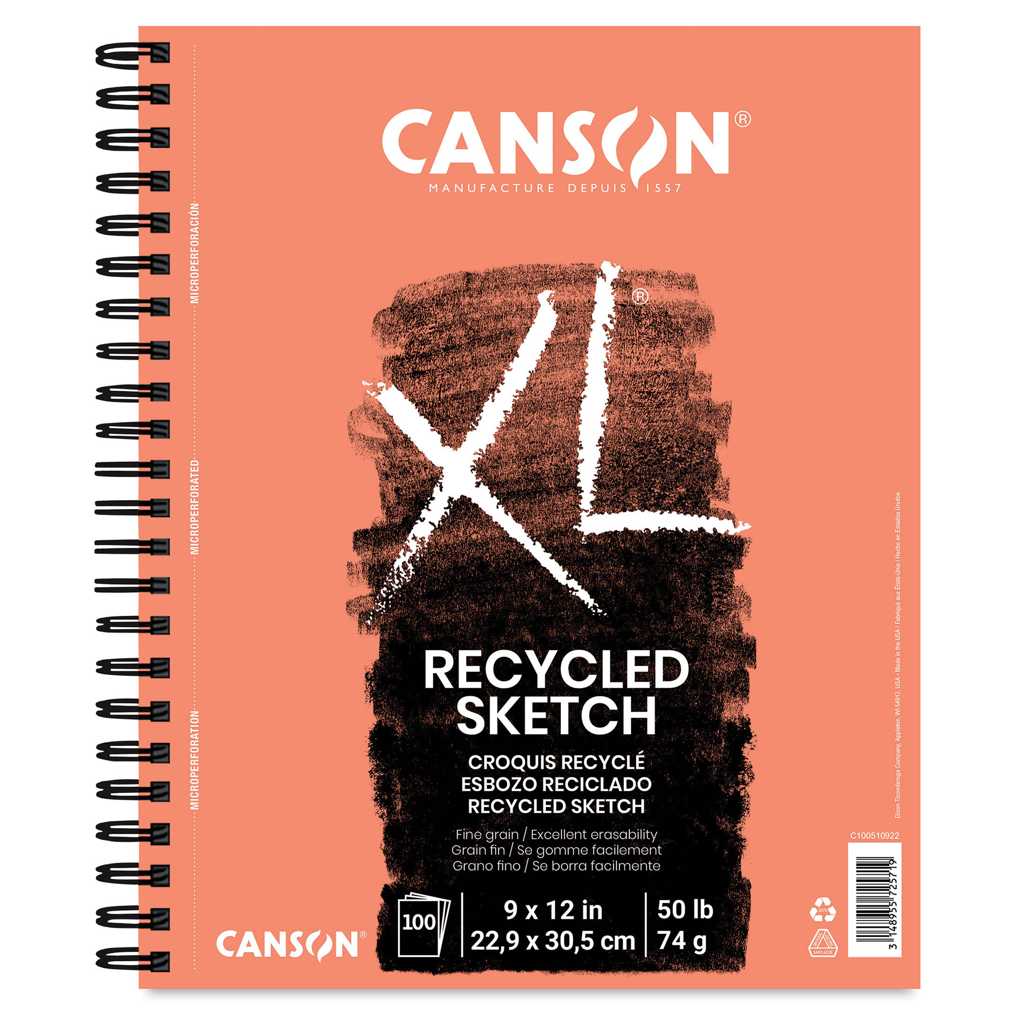 Canson XL Mix Media Pad 14x17cm | 60 Fogli Per Acrilico E Acquerello