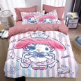 thumbnail image 1 of Sanrios Hello Kitty Melody Pochacco Bedding Set Four Piece Bedding Girl Heart Double Pillowcase Bed Linens Dorm Bedclothes RJ, 1 of 7