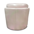 thumbnail image 3 of USA Premium Leather Transitional Leather Swivel Chair in Luxurious Off White, 3 of 5