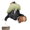 thumbnail image 6 of Hillbilly Skunk With Hat and Mead Cup Holding Funny Drunk Sign Shelf Sitter, 6 of 10