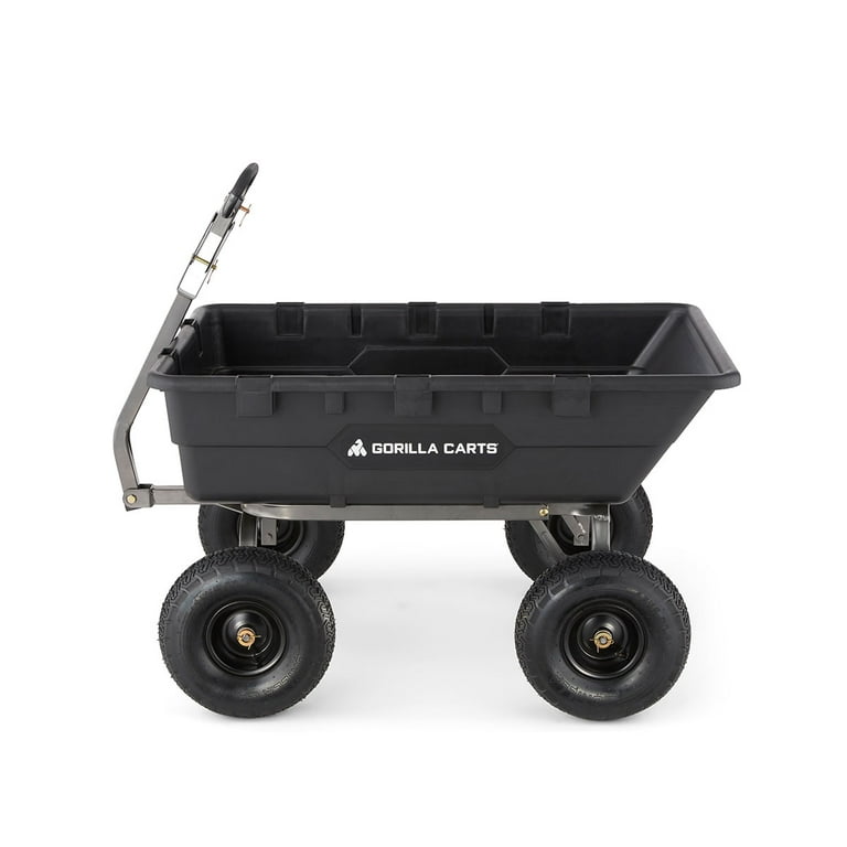 Gorilla Carts Heavy Duty Poly Yard Dump Cart Garden Wagon with 16 Inch  Tires, 1 Piece - Kroger