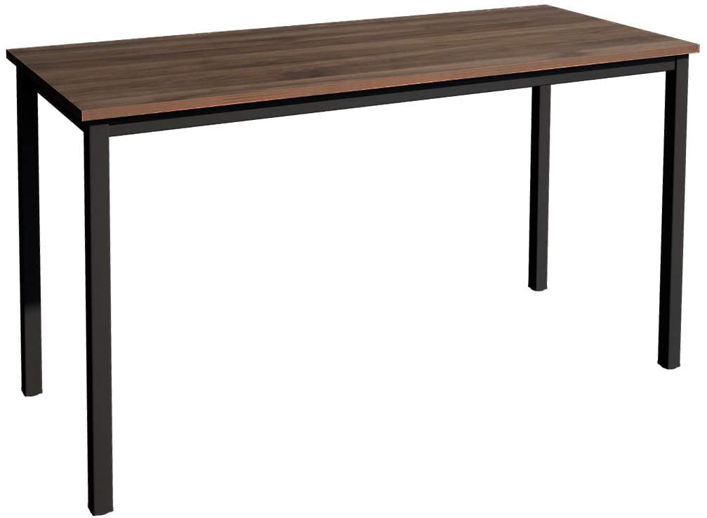 SogesPower Industrial Office Desk Workstation Table, 29.5"H -Black&Walnut