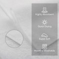 thumbnail image 1 of 12-Pack of Highly Absorbent Microfiber Washcloths - White Face Towels for Bathroom, Hotel, and Kitchen., 1 of 4