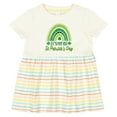 thumbnail image 3 of Inktastic Babys 1st St Patricks Day Rainbow Girls Baby Dress, 3 of 5