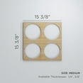 thumbnail image 3 of Ekena Millwork 15 3/8"W x 15 3/8"H x 1/4"T Medium Wembley Decorative Fretwork Wood Wall Panels, Cherry, 3 of 18