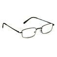 thumbnail image 3 of Equate Jordan Value 2-Pack Unisex Rectangular Reading Glasses with Case, Black/Gunmetal, +3.25, 3 of 13